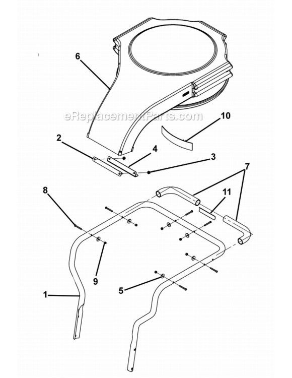 Collector_Assembly Diagram and Parts List for 5612-00-01  Little Wonder Leaf Blower / Vacuum